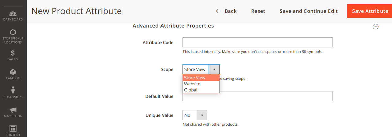 Advanced Attribute Properties